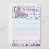 Mermaid Time Capsule Message to you Blank Kaarten (Voorkant)