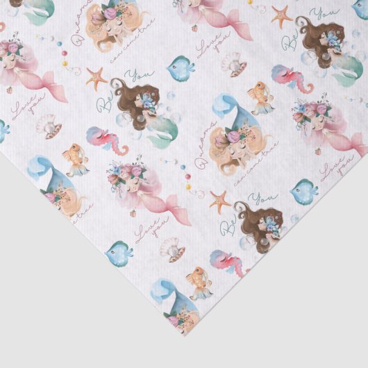 Mermaid Tissue Paper Tissuepapier (Detail)