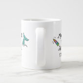 Mermaid Today Unicorn Tomorrow Extra Grote Beker (Achterkant)