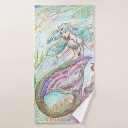 Mermaid Towel Set Bad Handdoek (Badhanddoek)