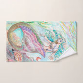 Mermaid Towel Set Bad Handdoek (Handdoek)