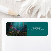 Mermaid Treasure Retourner l'adresse Étiquettes (En situation)