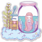 Mermaid Treasure Vinyl Stickers (Voorkant)