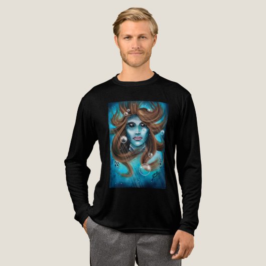 Mermaid Tri-Blend Shirt (Voorkant)