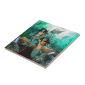 Mermaid Twins Tile Tegeltje (Zijkant)