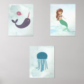 Mermaid Under The Sea 3 Print Set (Recto)