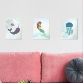 Mermaid Under The Sea 3 Print Set (Salon)