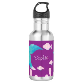 Mermaid Under the Sea Pastel Purple Girls  Waterfles