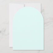 Mermaid Under the sea turquoise invitation d'anniv (Dos)