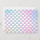 Mermaid & Unicorn Anniversaire Invitation Magie Pa (Dos)