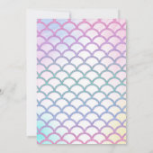 Mermaid & Unicorn Anniversaire Invitation Magie Pa (Dos)