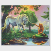 mermaid & unicorn cadeaupapier (Vlak)