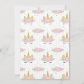 Mermaid Unicorn Girl Birthday Invitation (Dos)