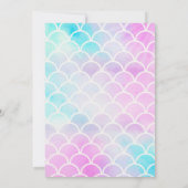 Mermaid Unicorn Girl Birthday Invitation (Dos)