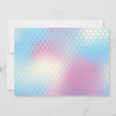 Mermaid Unicorn Pool Party Anniversaire Invitation (Dos)