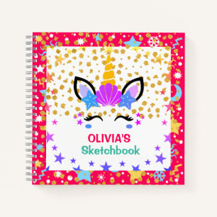 Mermaid Unicorn Speciaal Kinder Sketchbook Notitieboek