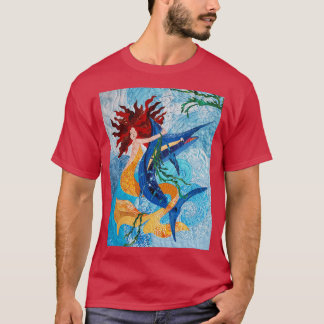 Mermaid vangt een Marlin T-shirt