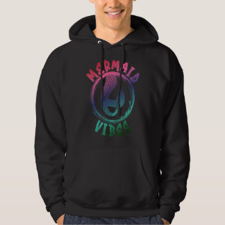 Mermaid Vibes Fun Birthday Squad for Women Girls 1 Hoodie