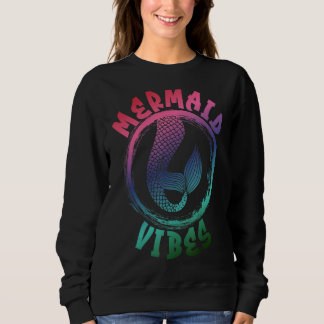 Mermaid Vibes Fun Birthday Squad for Women Girls 1 Trui