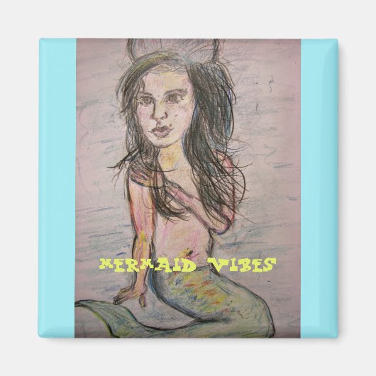Mermaid Vibes Magneet (Voorkant)
