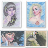 Mermaid vynil snijdt stickers uit (Voorkant)