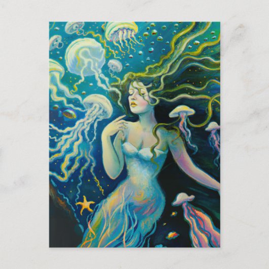  Mermaid Wall Decor Mermaids Zee Nymph Briefkaart (Voorkant)