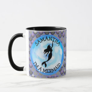 Mermaid Warrior Grey Je Suis Une Mug MERMAID