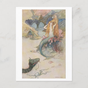 Mermaid Warwick Goble Briefkaart