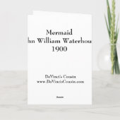 Mermaid Wenskaart Kaart (Achterkant)