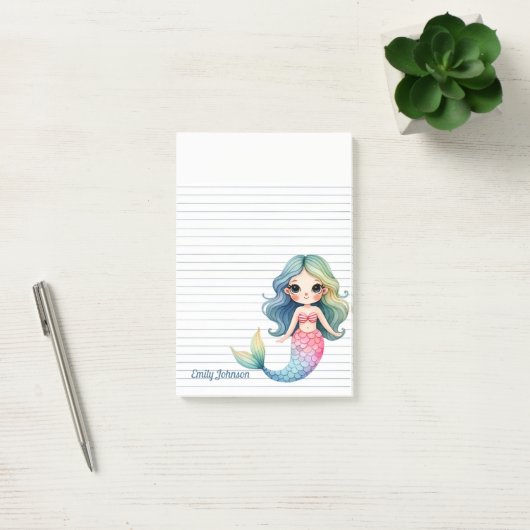 Mermaid Whispers Sticky Notes (Kantoor)