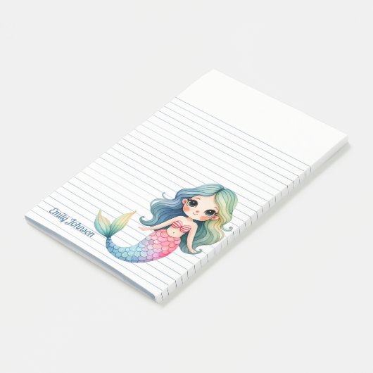 Mermaid Whispers Sticky Notes (Schuin)