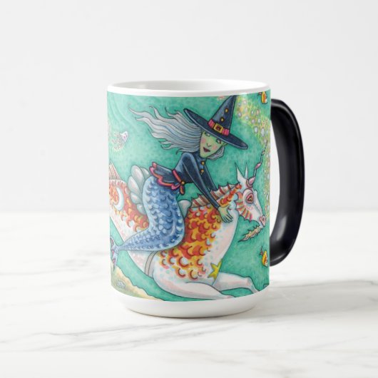 MERMAID WITCH, HALLOWEEN MERHORSE MORPHE MUG (Devant droit)