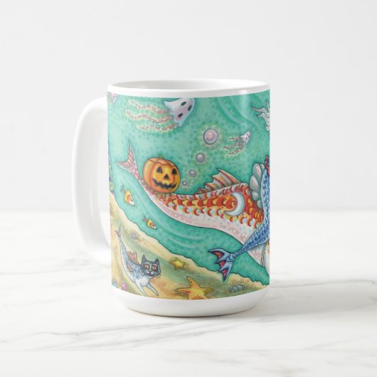MERMAID WITCH, HALLOWEEN MERHORSE PONY CLASSIC MUG (Devant gauche)