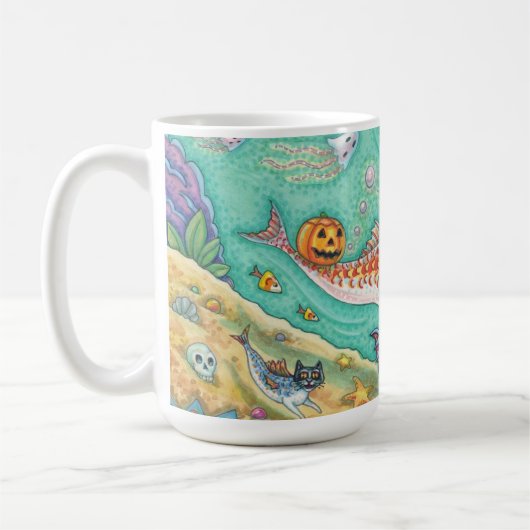 MERMAID WITCH, HALLOWEEN MERHORSE PONY CLASSIC MUG (Gauche)