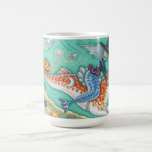 MERMAID WITCH, HALLOWEEN MERHORSE PONY CLASSIC MUG (Centre)