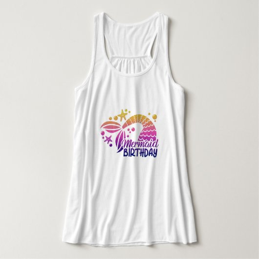 Mermaid Womens Plus Size-Tanktop Tanktop (Design voorkant)