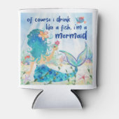 Mermaid Zee | Drink zoals viszee Blikjeskoeler (Voorkant)