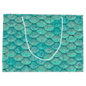 Mermaid Zee Green Scales Large Cadeautasje (Achterkant)
