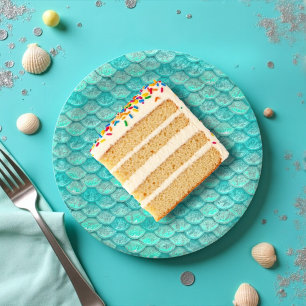 Mermaid Zee Green Scales Papieren Bordje