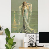 Mermaid Zee Nymph Poster Print (Thuiskantoor)