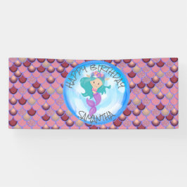 Mermaid Zee Paars Roze Banner