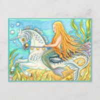 MERMAID & ZEE STALLION, WHIMSICAL FANTASY UNICORN