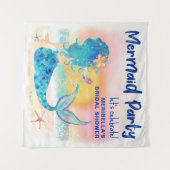 Mermaid Zee Tropical Beach Photo Backdrop Wandkleed (Voorkant (horizontaal))