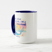 Mermaid Zee Tropical Beach Waterverf Mok (Voorkant links)