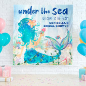 Mermaid Zee Tropical Ocean Photo Backdrop Tapestry Wandkleed