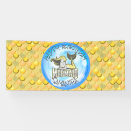 Mermaid Zee Yellow Scales Banner