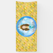 Mermaid Zee Yellow Scales Banner (Verticaal)