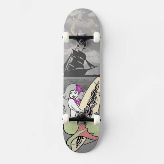 Mermaide Schaats Board Skateboard (Voorkant)