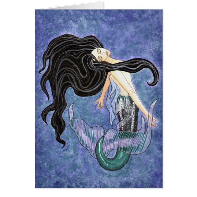 Mermaiden Blank-kaart (Voorkant)