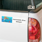 mermaïden duiken dieper in de sticker (Op Truck)